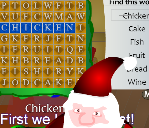 Chirstmas Word Search