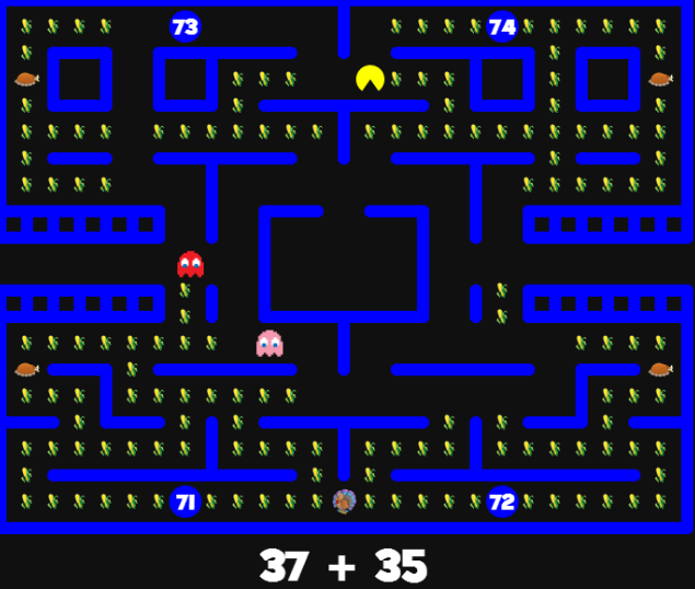 Thanksgiving Math Pacman