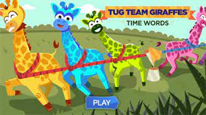 Tug Team Giraffe Pull Time