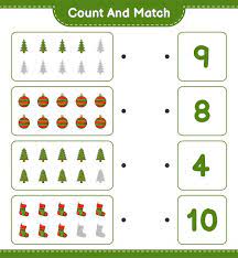 Count and Match Christmas