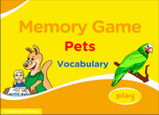 Pets Vocabulary Memory