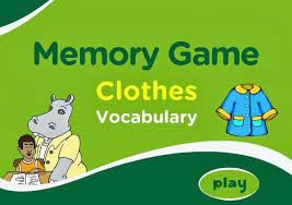 Weather Clothes Vocabulary Memory