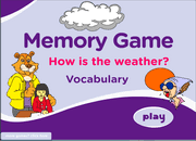 Weather Vocabulary Memory