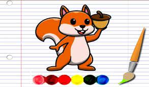 Squirrel Coloring Adventure - Squirrel Coloring Adventure Game Online 
